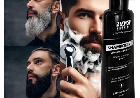 magic grey-shampoing-colorant-noir-moustache-barbe-rapidité-noir-pur-conventionnel-stop-gris-anti-gris-teinture-noire-coloration-shampooing-black-